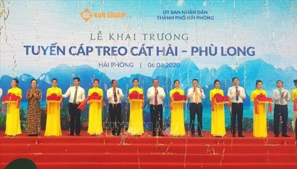 Hải Phòng khai trương tuyến cáp có trụ cáp treo cao nhất thế giới