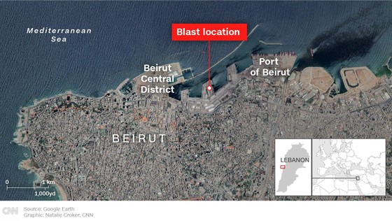 Nổ ở Beirut, hàng ngàn người thương vong