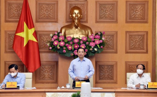 Thủ tướng Phạm Minh Chính tại hội nghị - Ảnh: VGP/Nhật Bắc