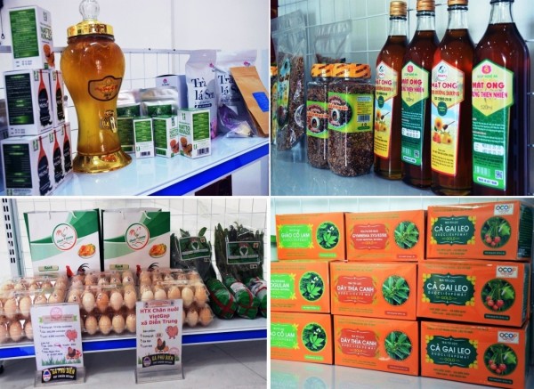 Một số sản phẩm OCOP đạt sao của tỉnh Nghệ An.
