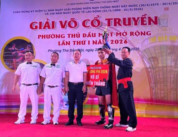 TP.HCM: PHƯỜNG THỦ DẦU MỘT, SÔI NỔI GIẢI VÕ CỔ TRUYỀN MỞ RỘNG LẦN I NĂM 2026