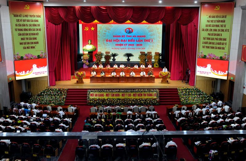An Giang: Tiến hành Đại hội Đại biểu Đảng bộ lần thứ I, nhiệm kỳ 2025 – 2030.